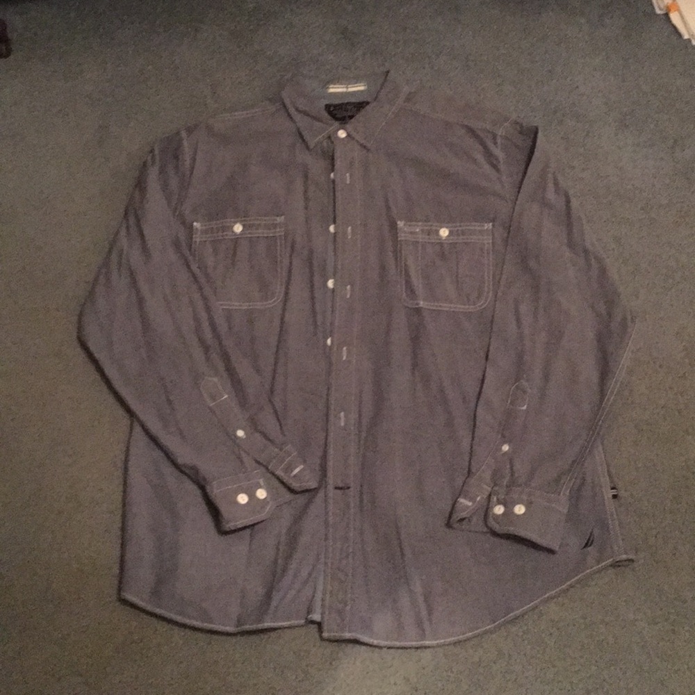 Nautica men’s denim-look shirt